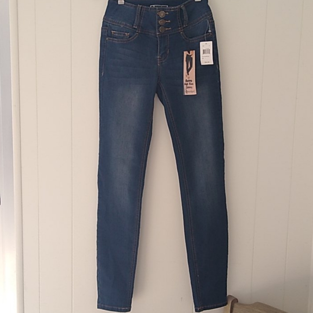 Retro high-rise skinny Soundgirl Jeans